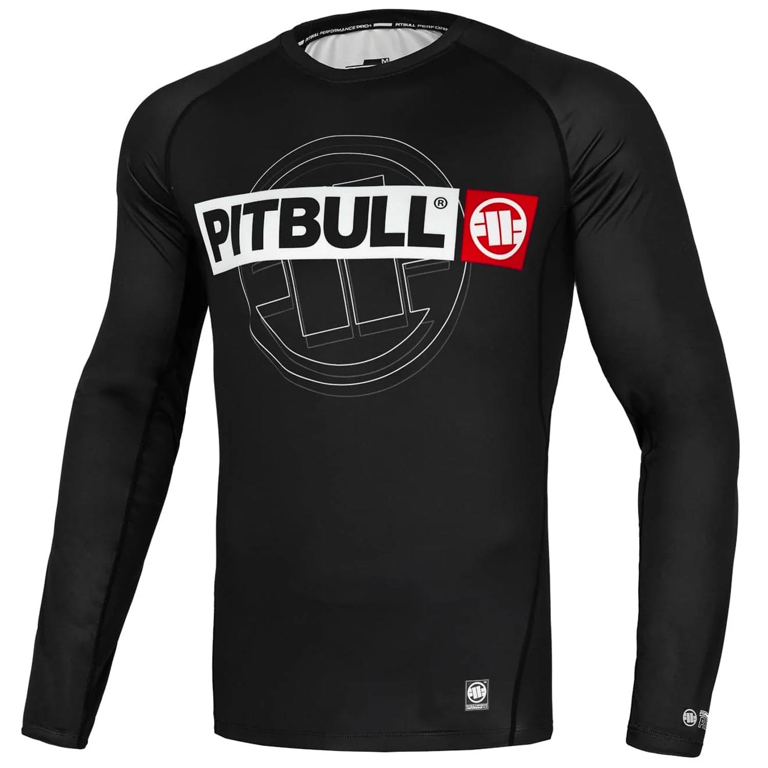 Pit Bull West Coast Rashguard, L/S, Hilltop Sports, black, M
