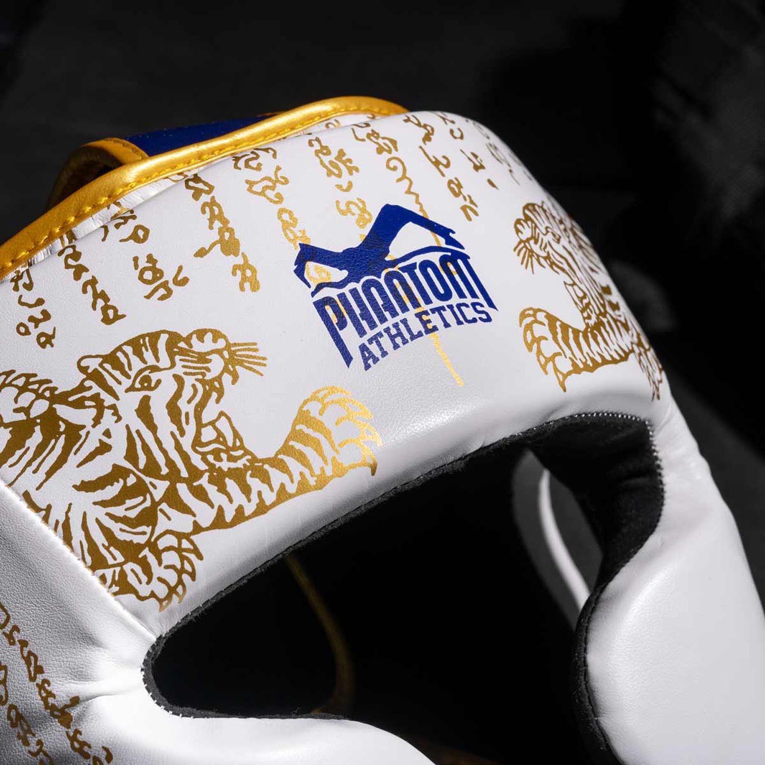 Phantom Athletics Kopfschutz, Muay Thai, weiß-gold