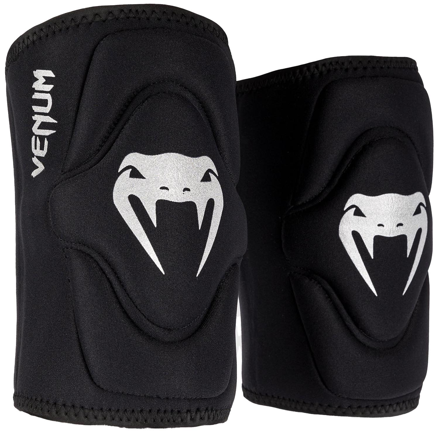 VENUM Knee Pads, Gel Kontact, black-silver, XL