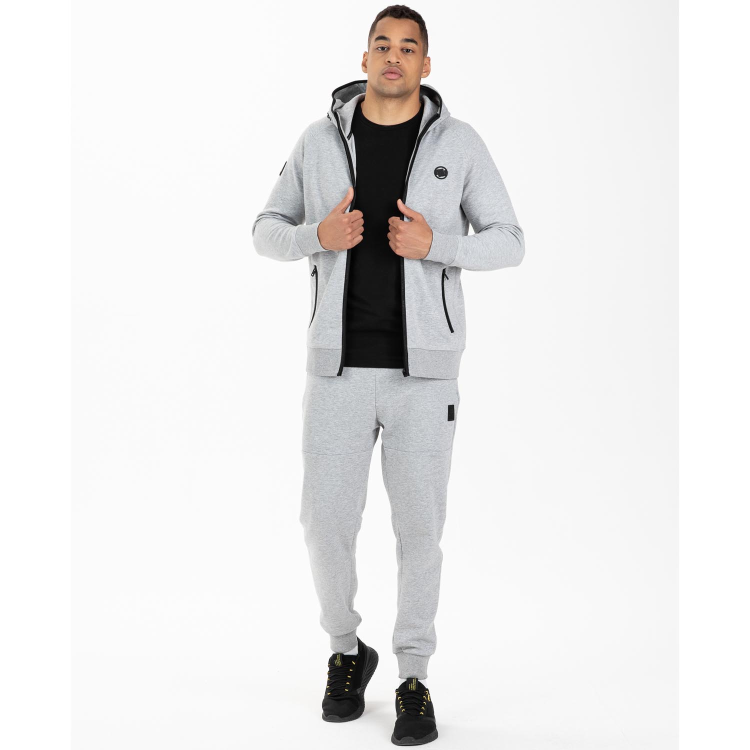 Pit Bull West Coast Zip Hoody, Harris, grau, L