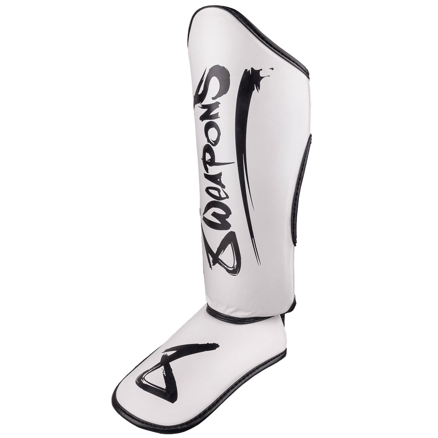 8 WEAPONS Shin Guards, Kids, Unlimited 2.0, white-black, L/XL