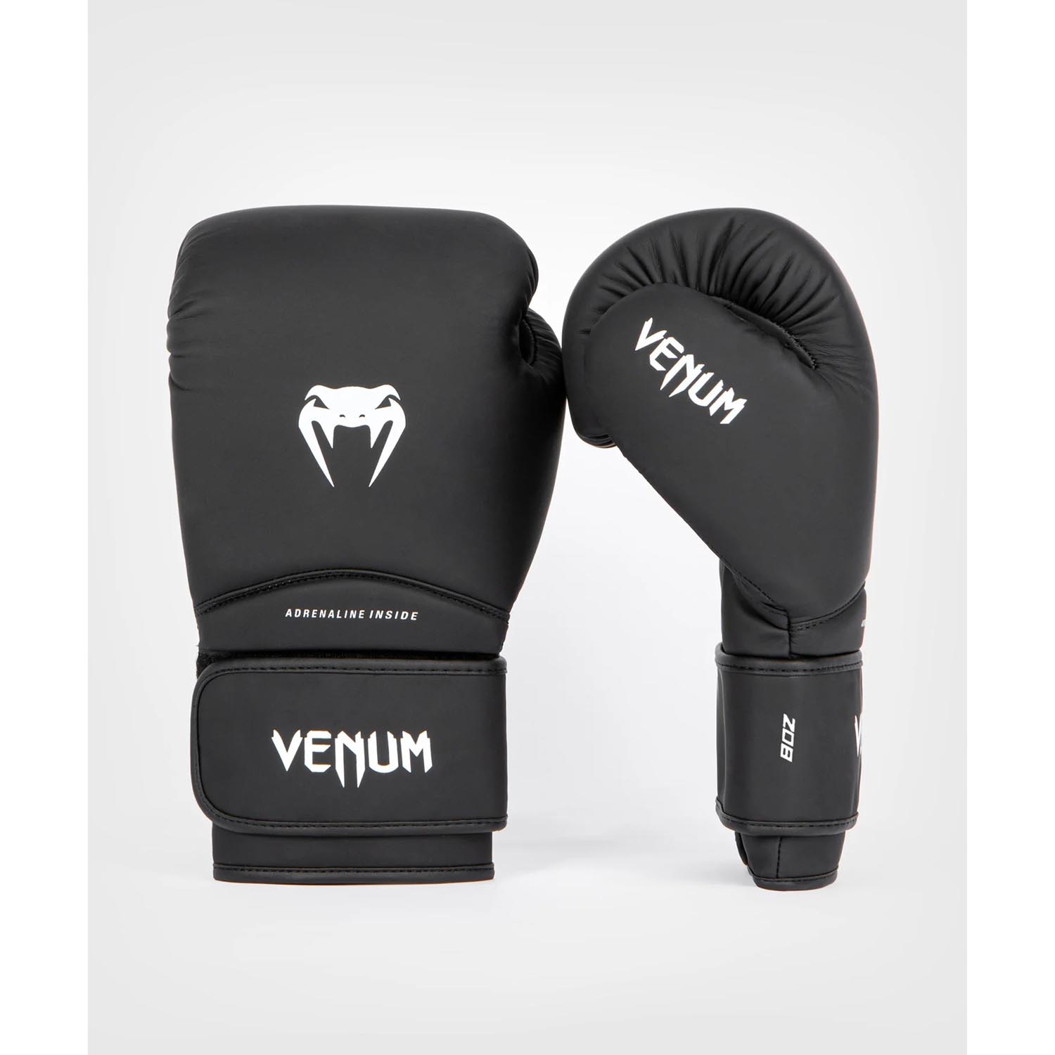 VENUM Boxing Gloves, Kinder, Contender 1.5, black-white, 8 Oz