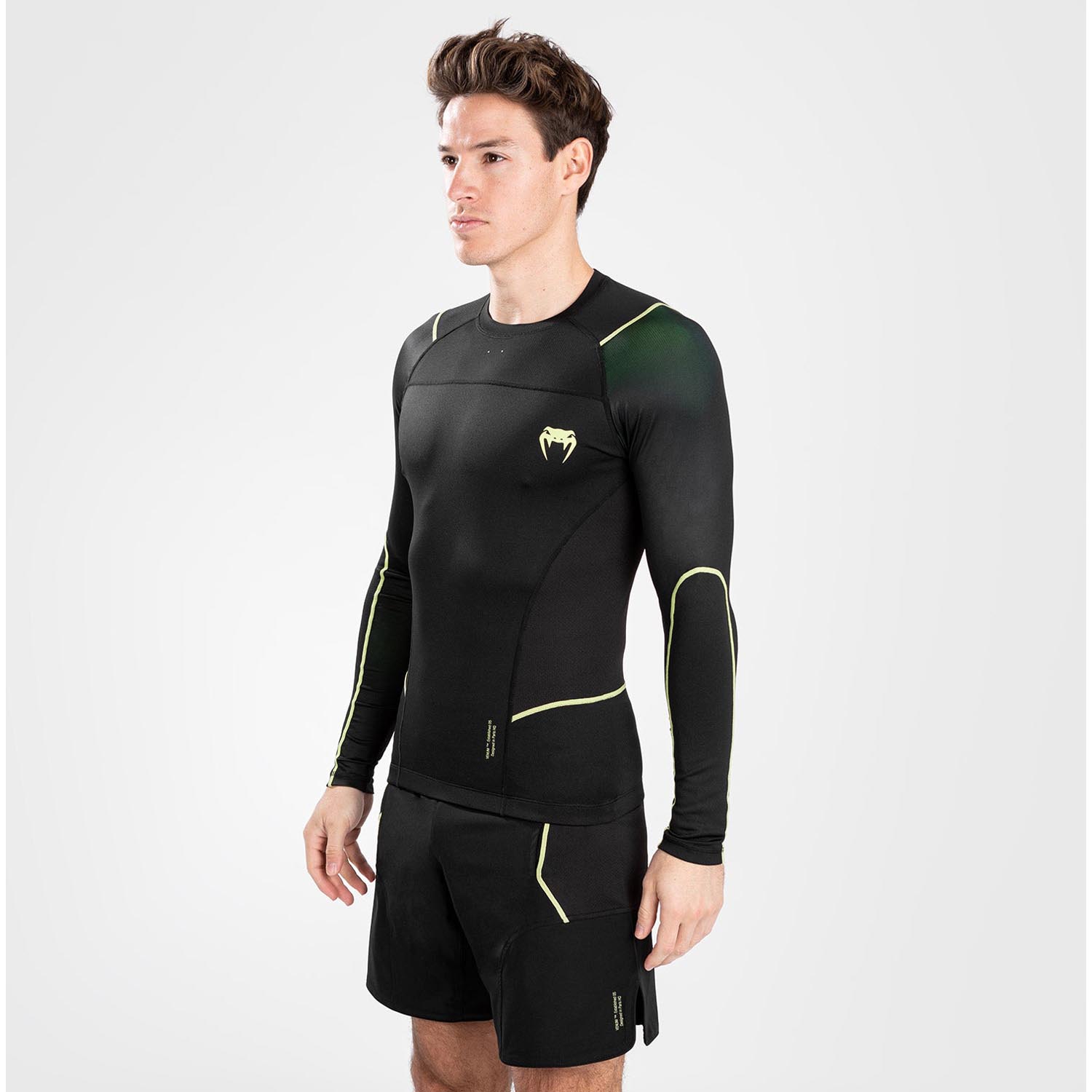 VENUM Rashguard, L/S, Fusion 2.0, black-yellow, XL