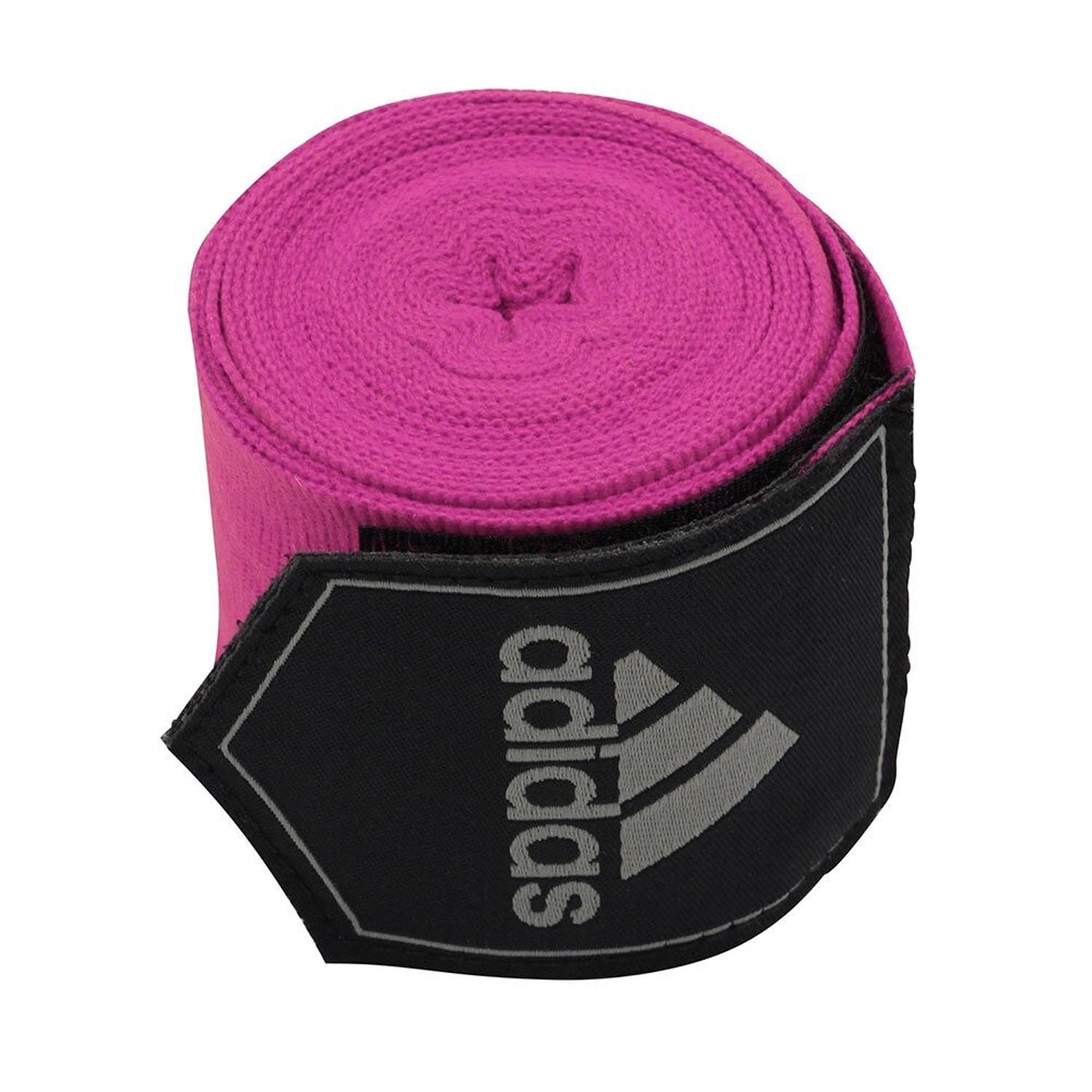 adidas Boxbandagen, halbelastisch, 2.55 m, pink
