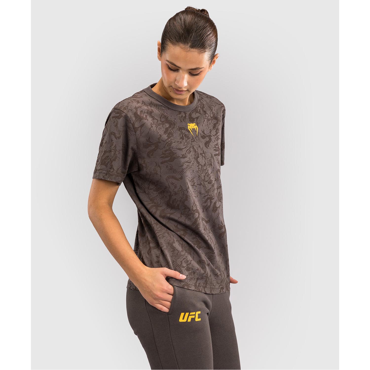 VENUM T-Shirt, Damen, UFC Fusion Fight Week, braun, L