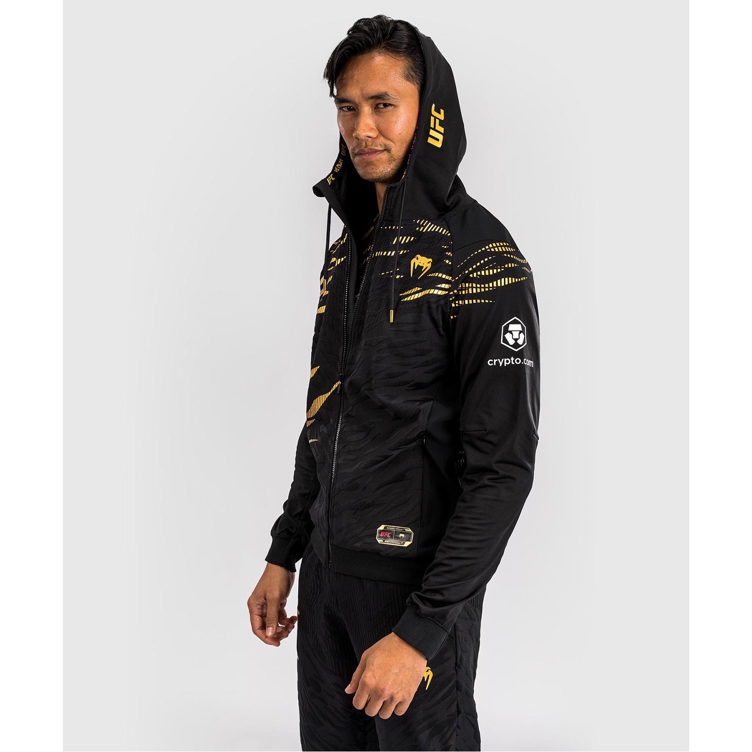 VENUM Zip Hoody, UFC Fusion Authentic Fight Night Champion, black-gold, L