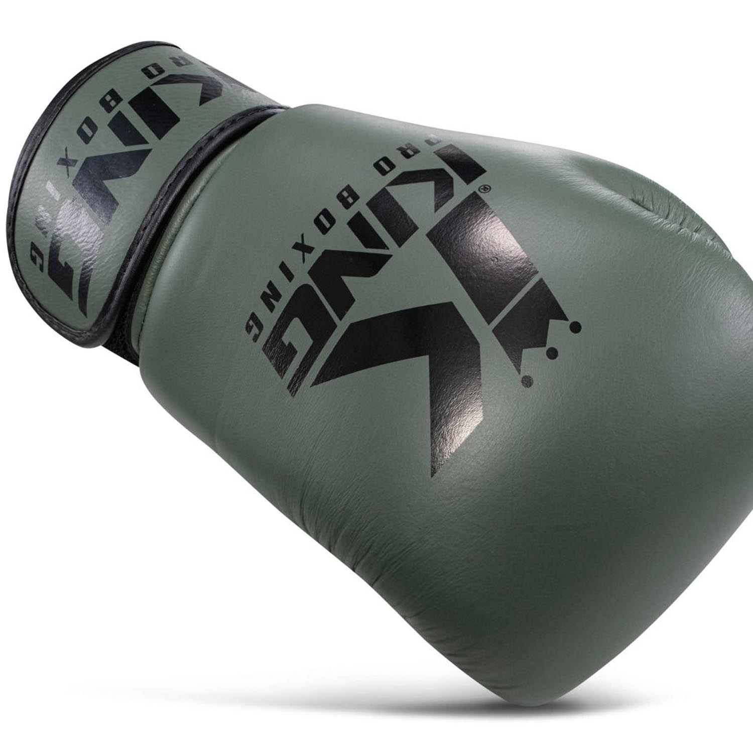 KING PRO BOXING Boxhandschuhe, BGVL3, military-khaki, 10 Oz
