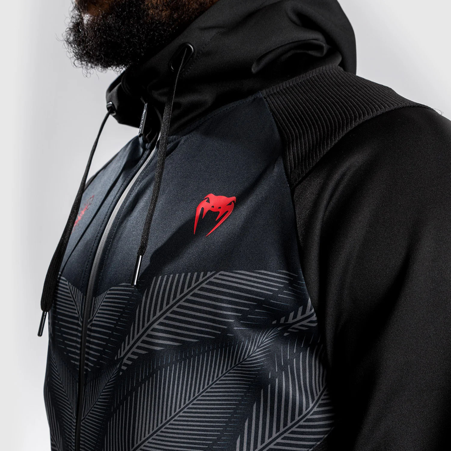 VENUM Zip Hoody, Phantom, schwarz, XXL