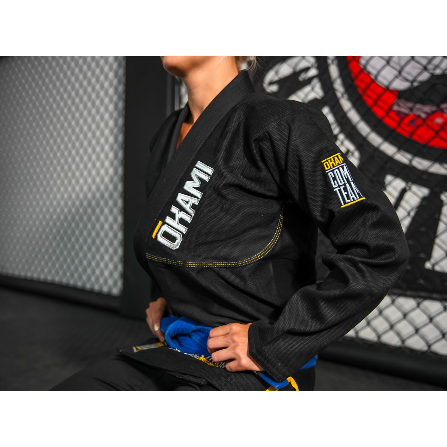 OKAMI BJJ GI, Competition Team V2, black, A3L