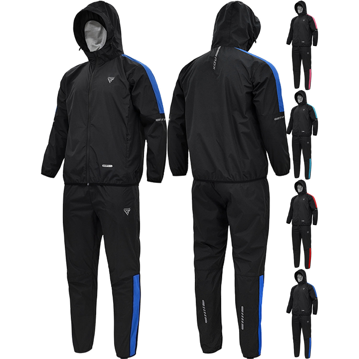RDX Schwitzanzug, H1, schwarz-blau, XL