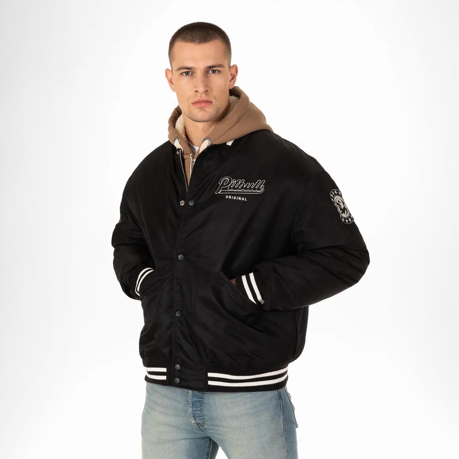 Pit Bull West Coast Jacket, Seabridge Varsity, black, XXL