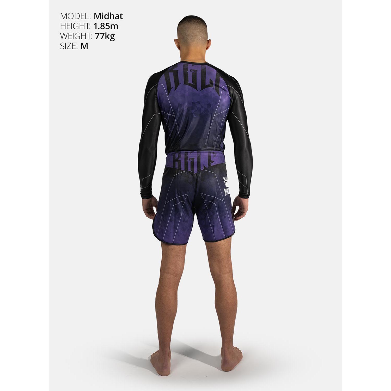 RINGLIFE Rashguard L/S - Transition black-purple L