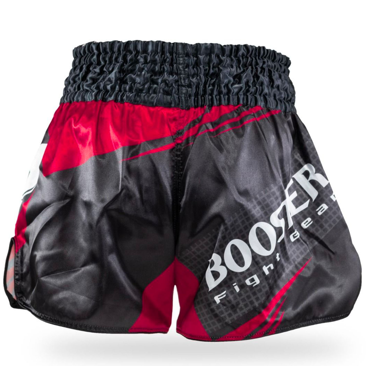 Booster Muay Thai Shorts, AD Xplosion 2, black-red, S