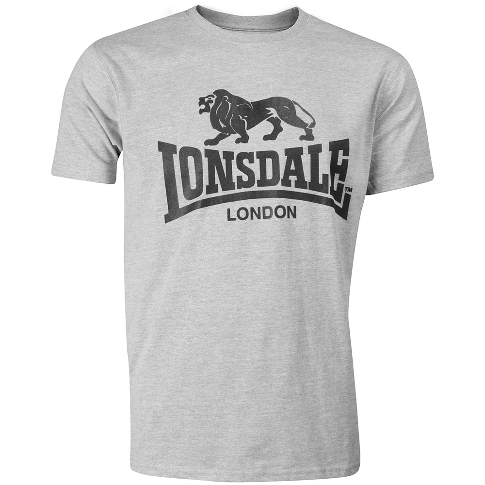 Lonsdale T-Shirt, Logo, grey XXXL