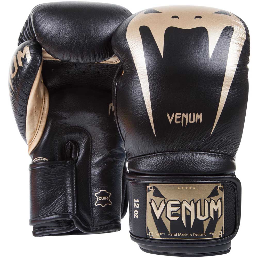 VENUM Boxhandschuhe, Giant 3.0, Nappa Leder, schwarz-gold, 16 Oz