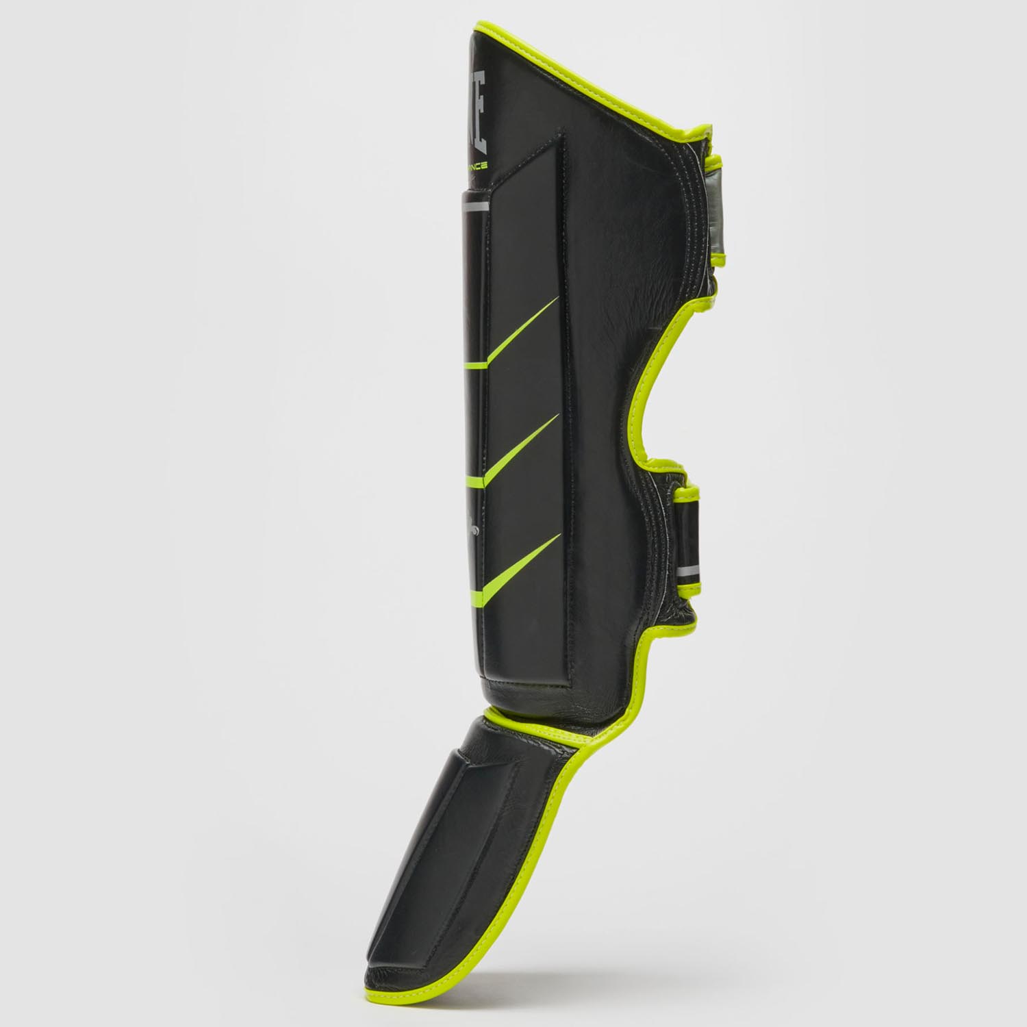 LEONE Shin Guards, Revo Fluo, black-neon yellow, L/XL