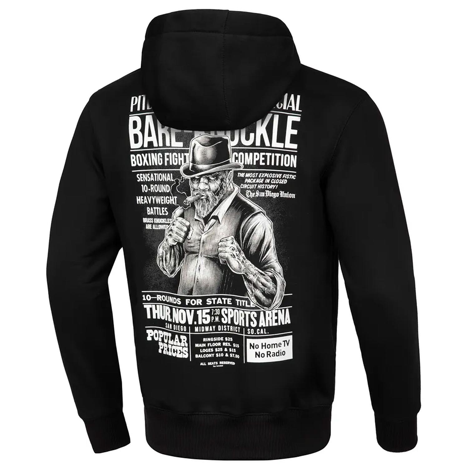 Pit Bull West Coast, Hoody, Bare Knuckle, schwarz, XXXL