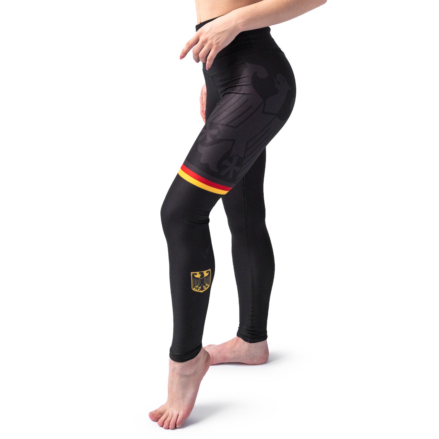 Anarchy Apparel Compression Leggings, Black Eagle, S