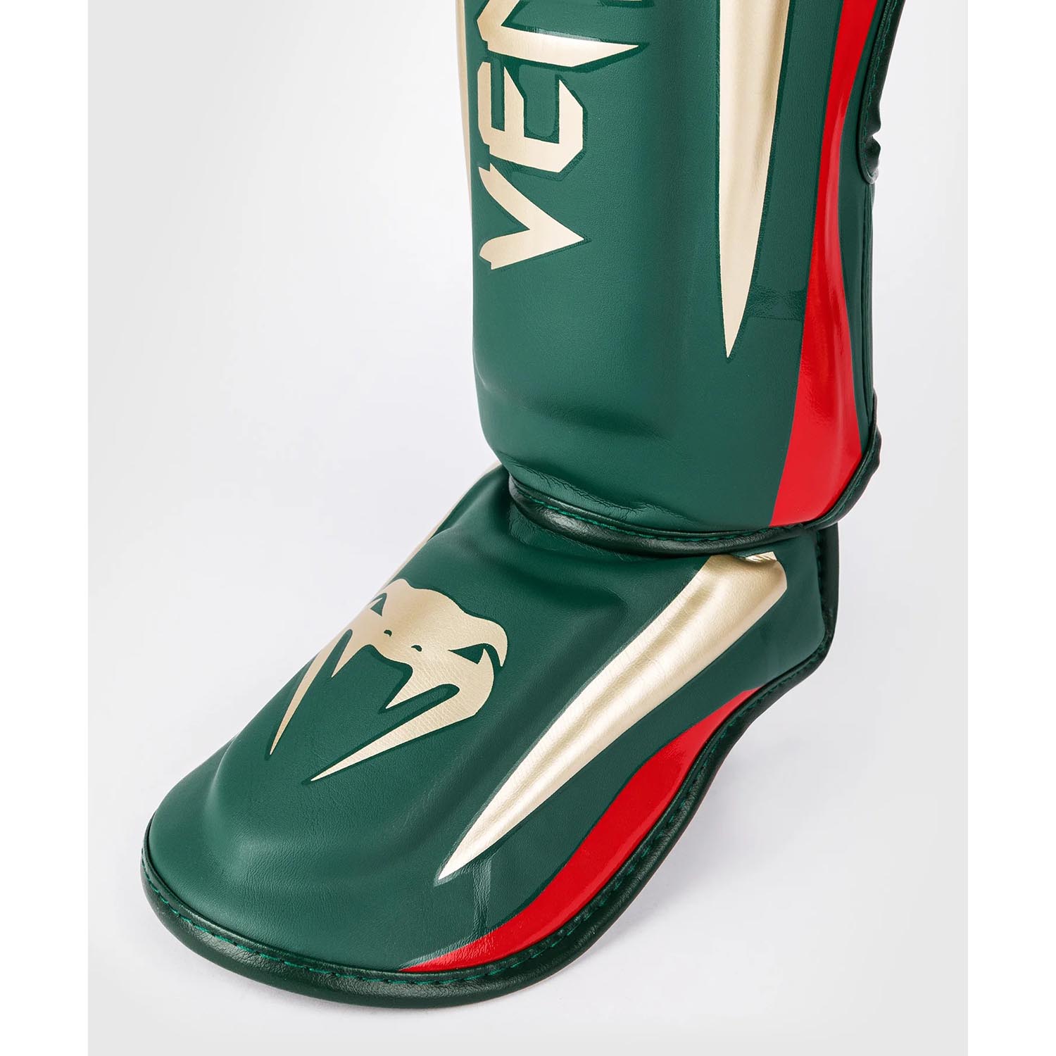 VENUM Shinguards, Elite, green-gold-red, XL