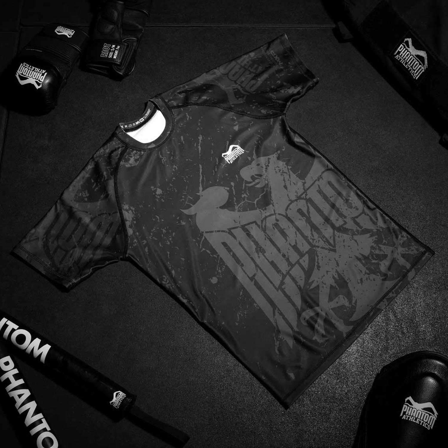Phantom Athletics Rashguard, S/S, Germany, black, M