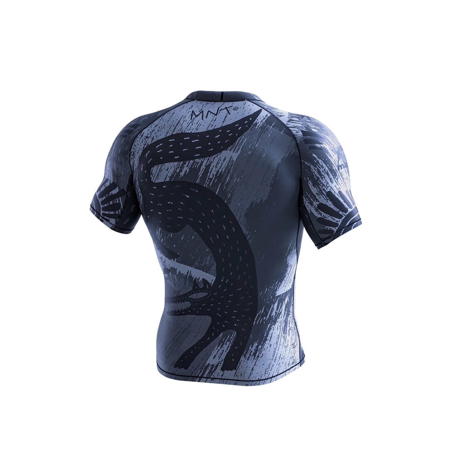MANTO Rashguard, S/S, Livings, grey, XL