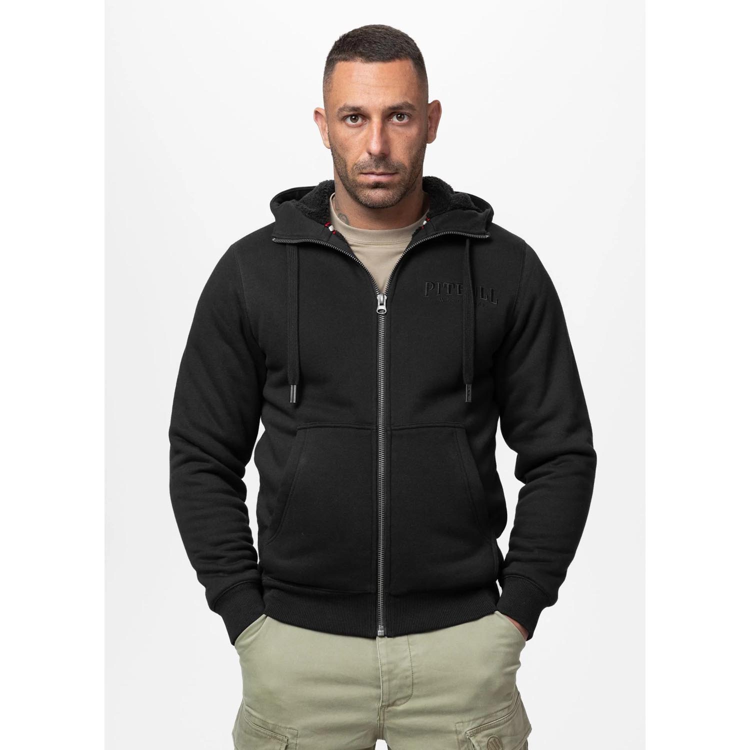 Pit Bull West Coast Zip Hoody, Ruffin Detroit, black, XXXL