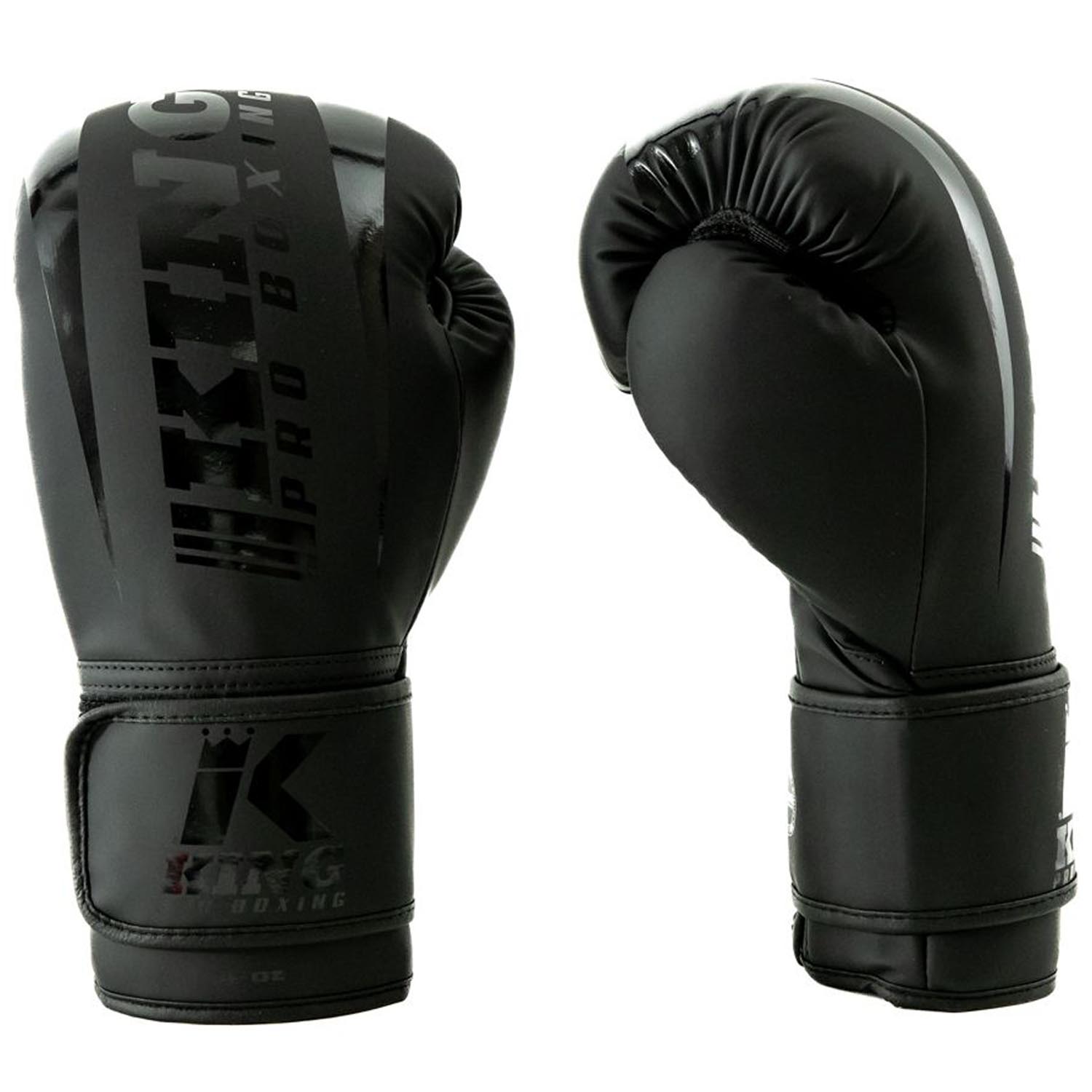 KING PRO BOXING Boxing Gloves, Revo 4, black, 16 Oz
