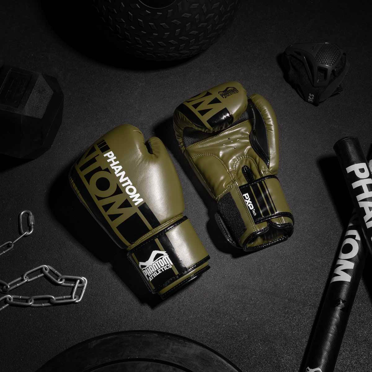 Phantom Athletics Boxhandschuhe, Apex, khaki, 16 Oz