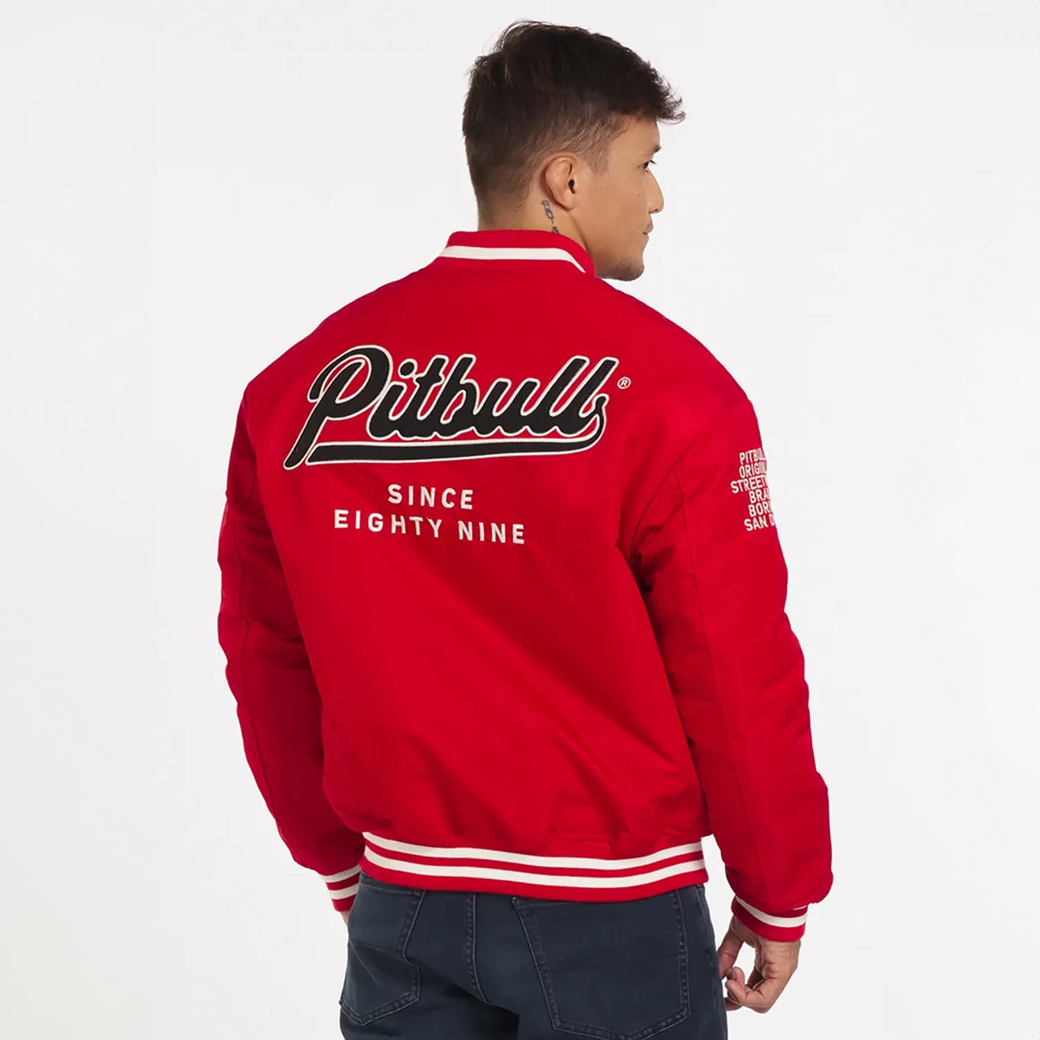 Pit Bull West Coast, Jacket, Seabridge Varsity, red, XXL