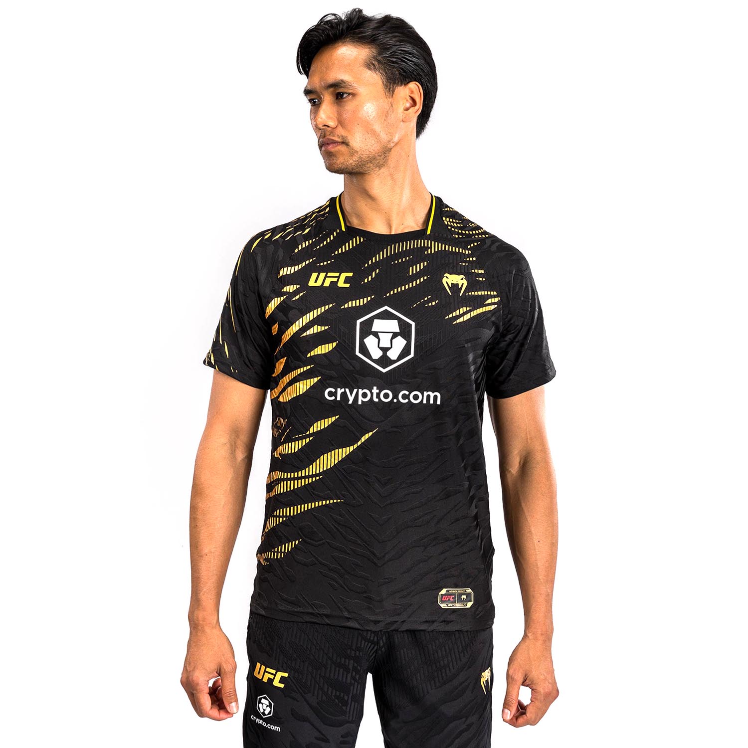 VENUM Dry Tech T-Shirt, UFC Fusion Authentic Fight Night Champion, black-gold, XL