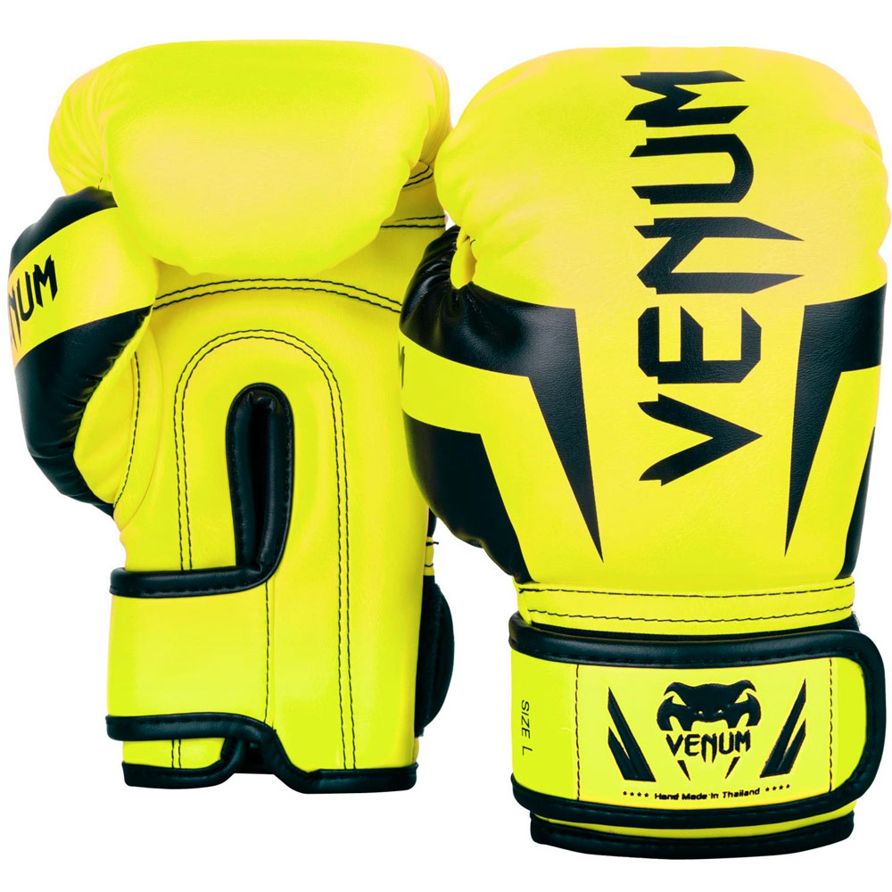 VENUM Boxhandschuhe, Kinder, Elite, gelb, L