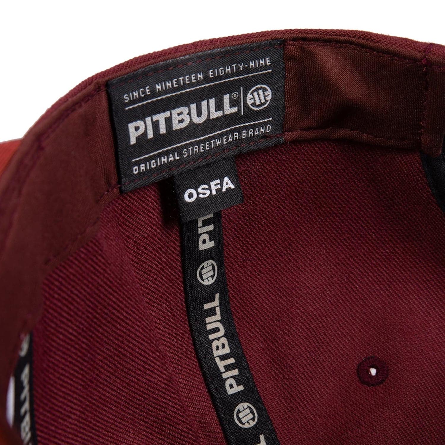 Pit Bull West Coast Snapback Cap, Pitbull YP Premium, weinrot