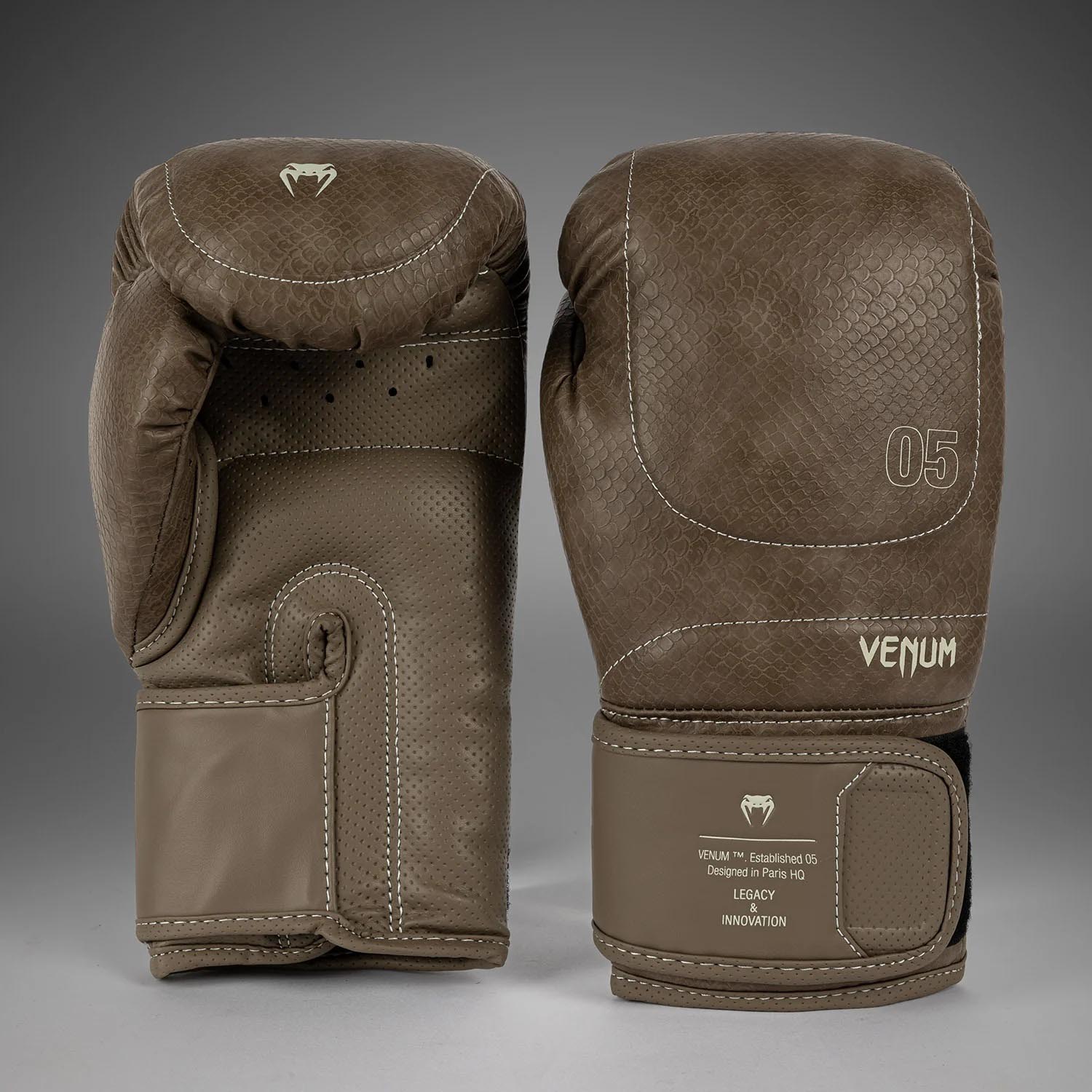 VENUM Boxing Gloves, Impact Evo Scales, brown, 16 Oz