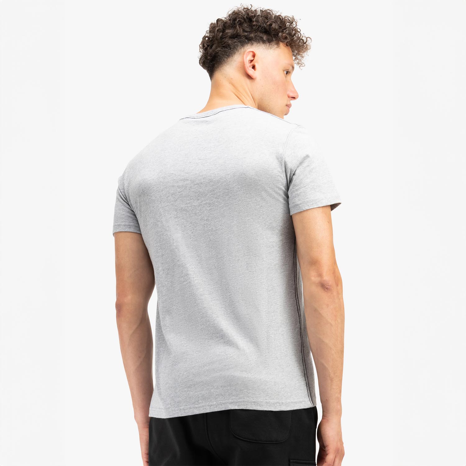 Lonsdale T-Shirt, Tullig, grey-black, XL