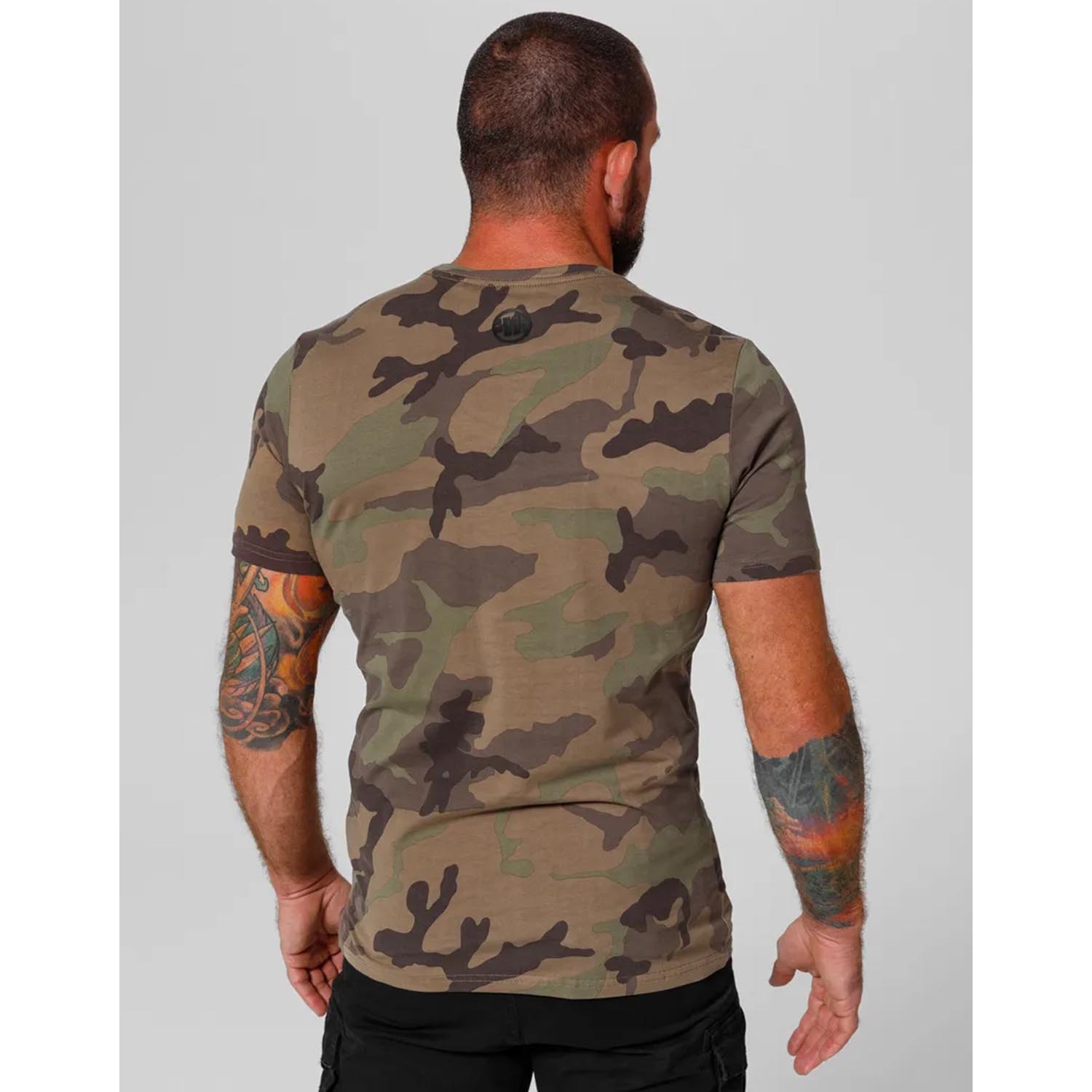 Pit Bull West Coast T-Shirt, Classic Boxing Slim Fit, camo-olive, XXXL