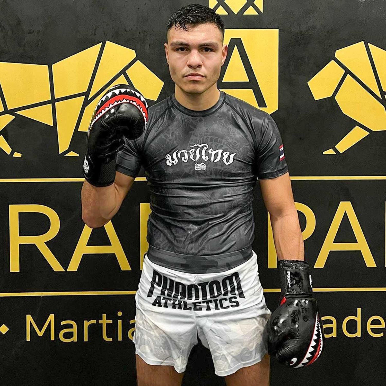 Phantom Athletics Rashguard, S/S, Muay Thai, black, XXL