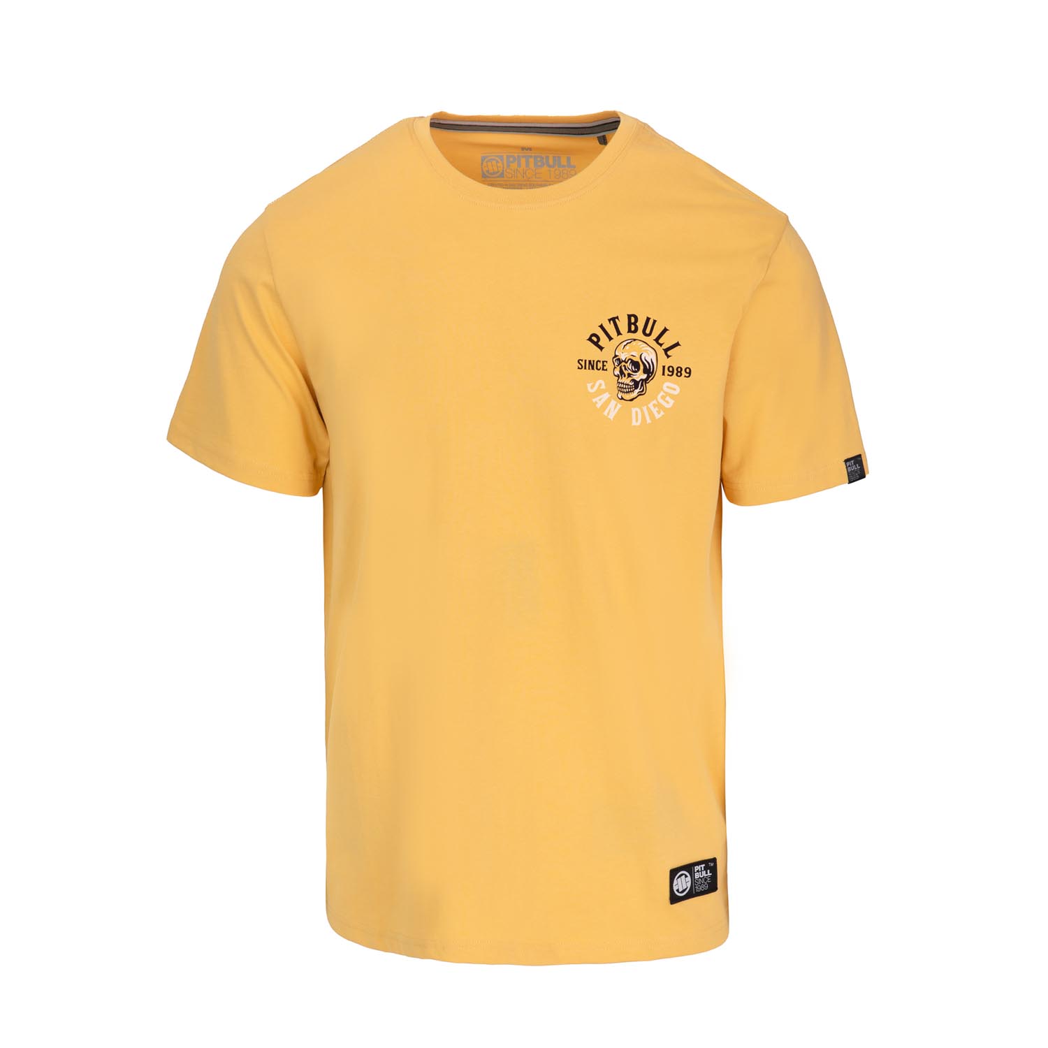 Pit Bull West Coast T-Shirt, Skull Surf, yellow, XXXL