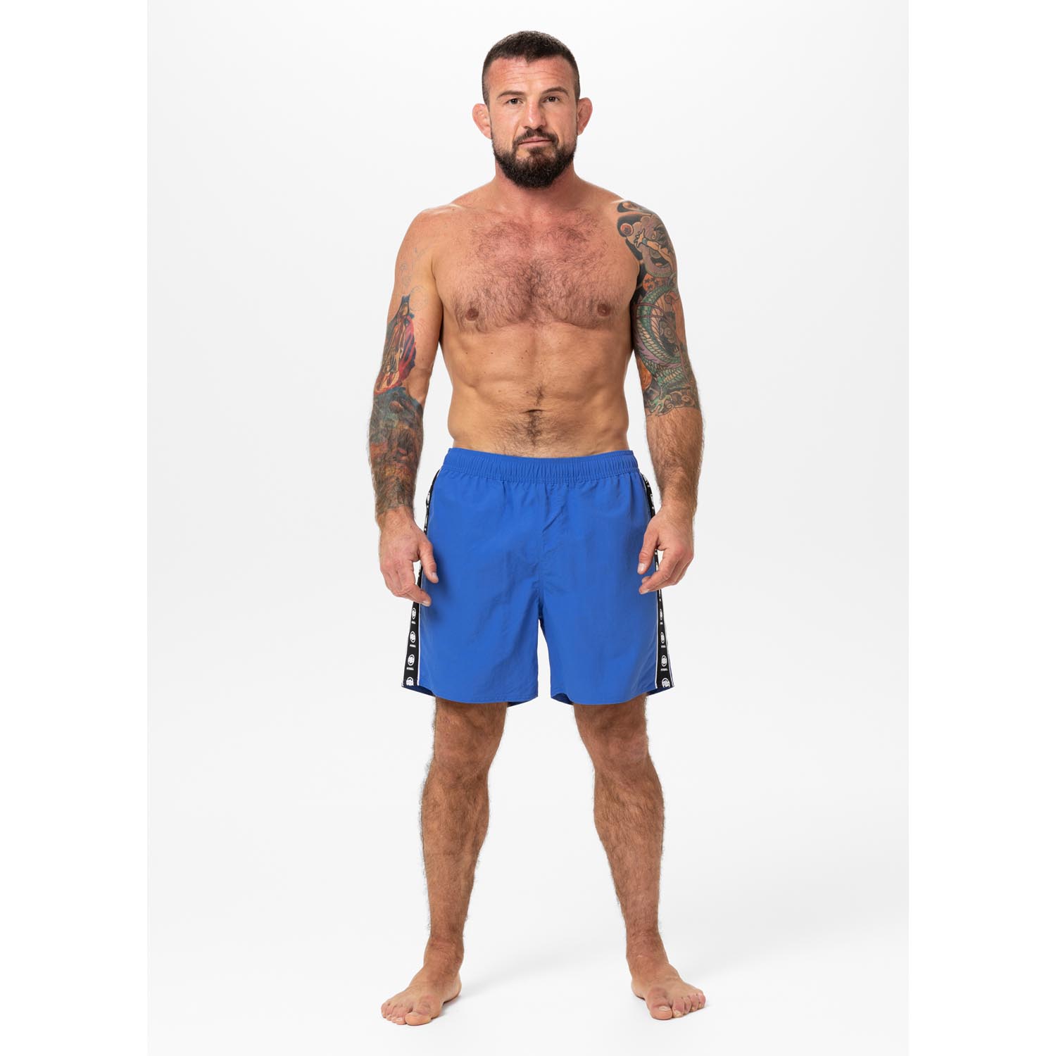 Pit Bull West Coast Board Shorts, Blackmore, blue, XXXL