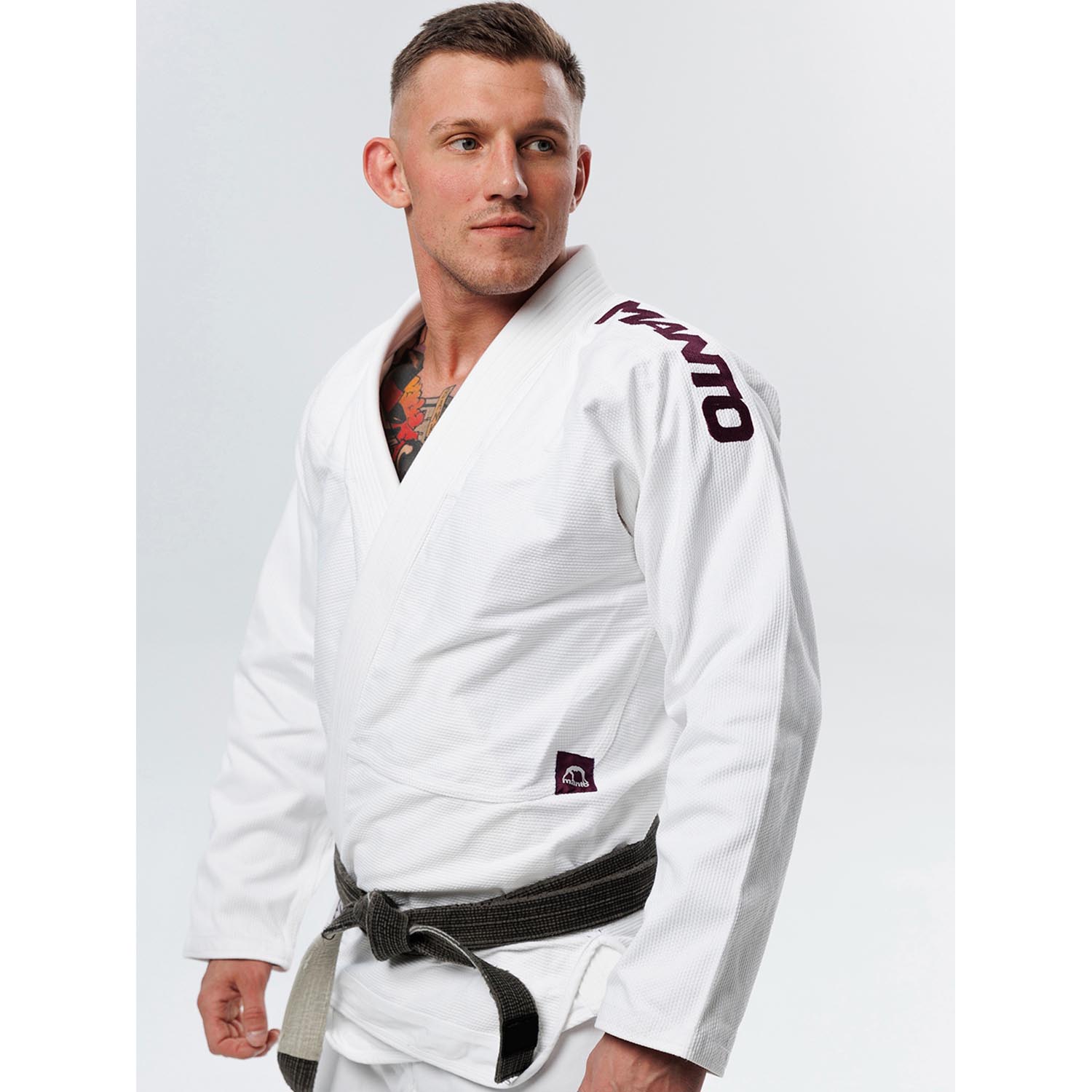 MANTO BJJ GI, X5 white-wine red, A4