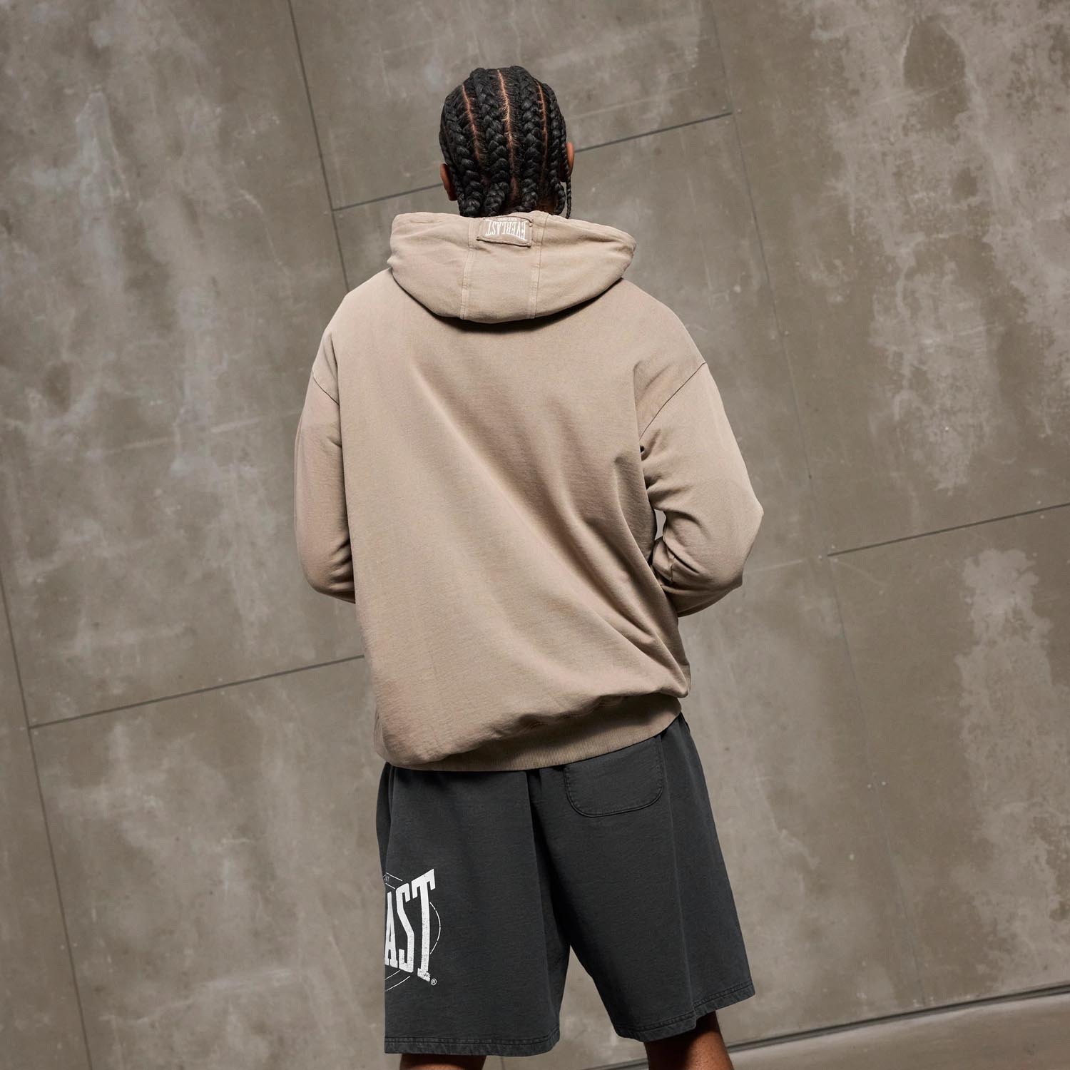 Everlast Hoody, Washed EMB, sand, XXL