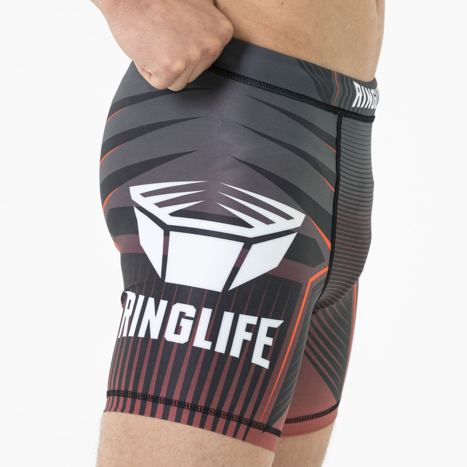 RINGLIFE Compression Shorts - Octaring schwarz-rot S