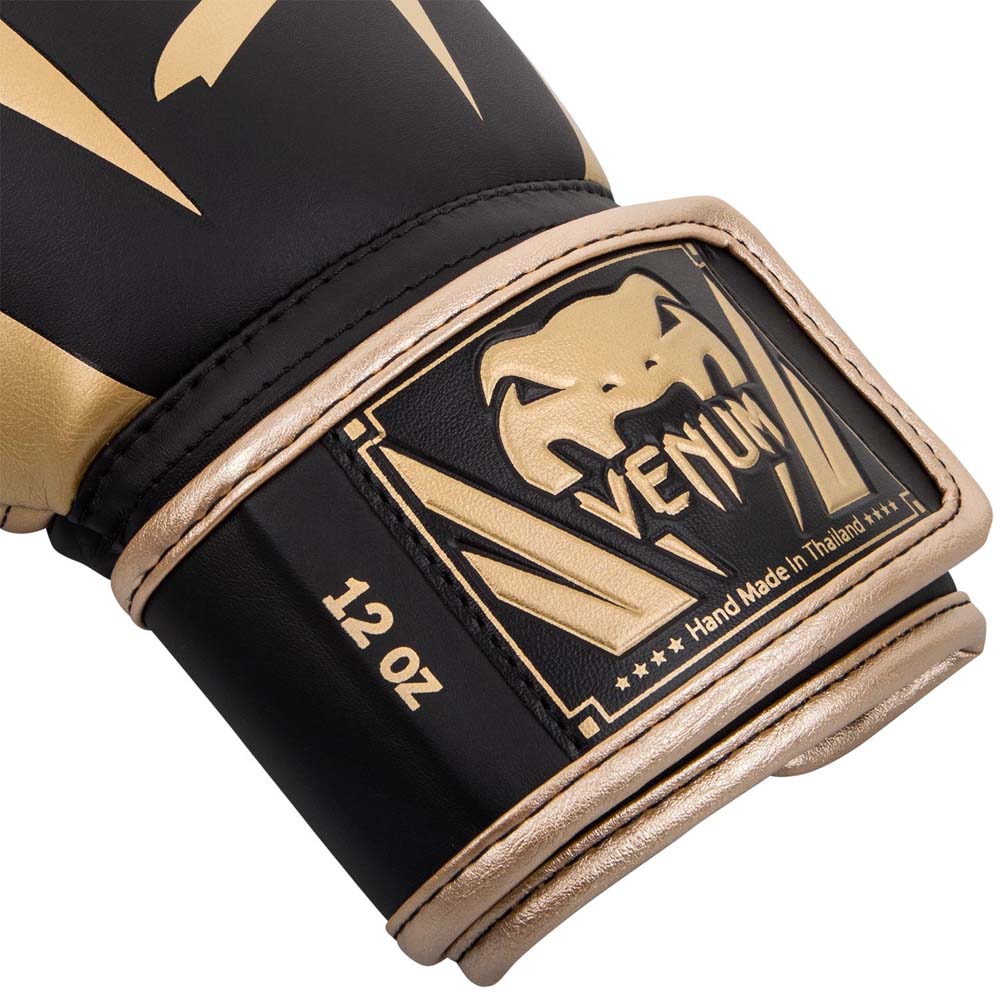 VENUM Boxhandschuhe, Elite, schwarz-gold, 12 Oz