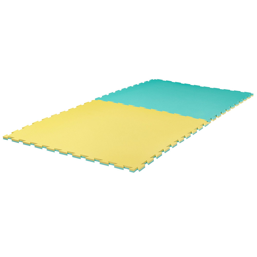 Ju-Sports Pzl-Mat, Pro Grappling Cross, yellow-green, 2 cm