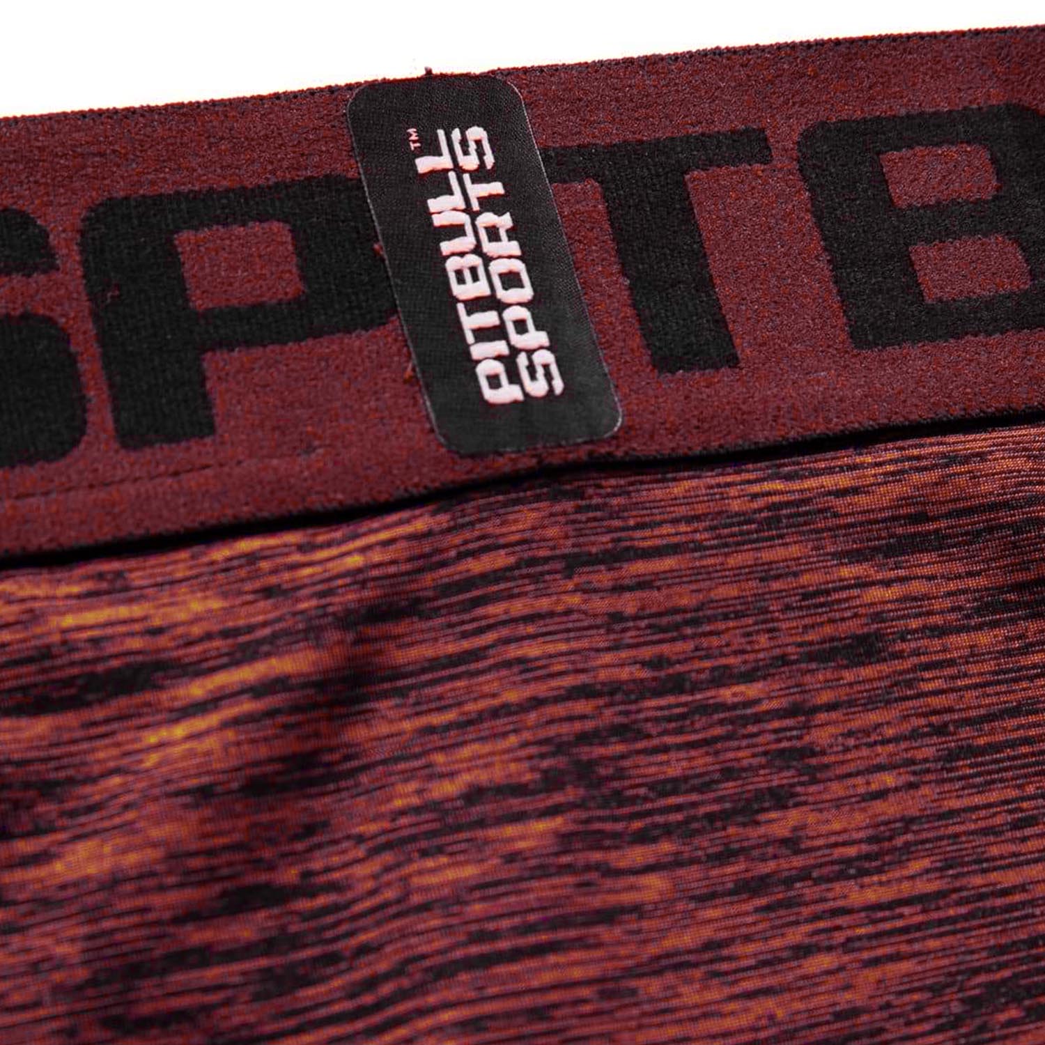 Pit Bull West Coast Compression Pants, Performance, Small Logo, dark red, S