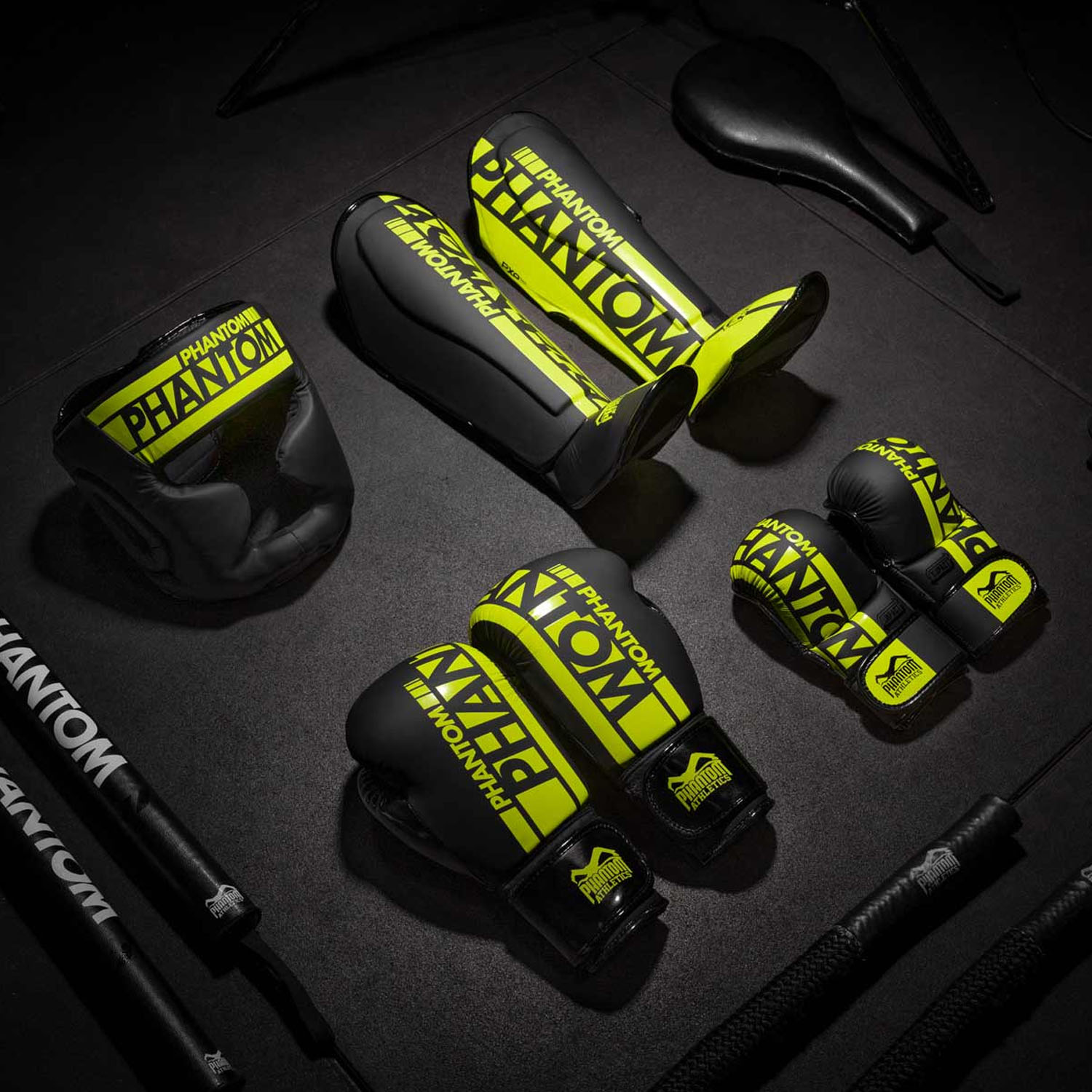 Phantom Athletics Schienbeinschoner, Apex, Striking, neon L/XL