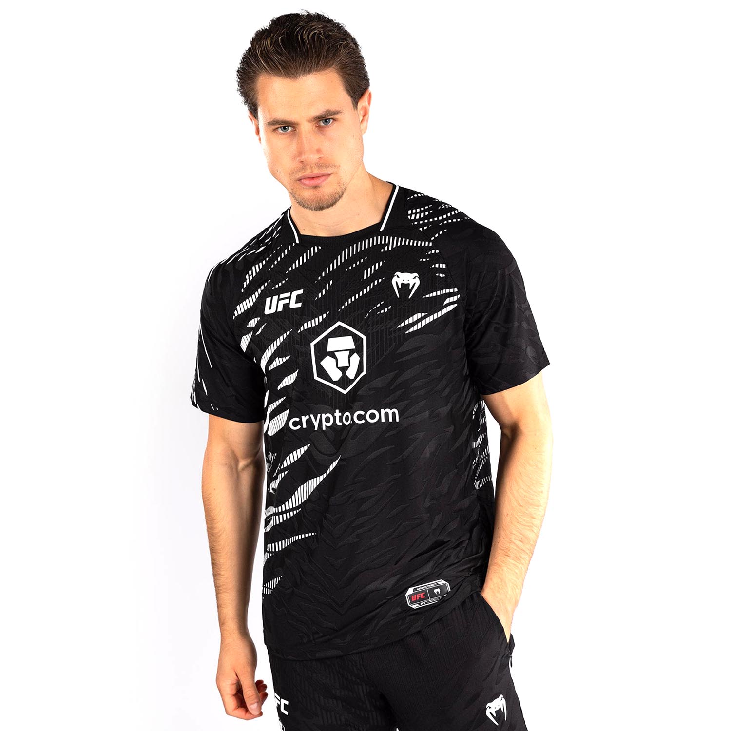 VENUM Dry Tech T-Shirt, UFC Fusion Authentic Fight Night, schwarz-weiß, XXL