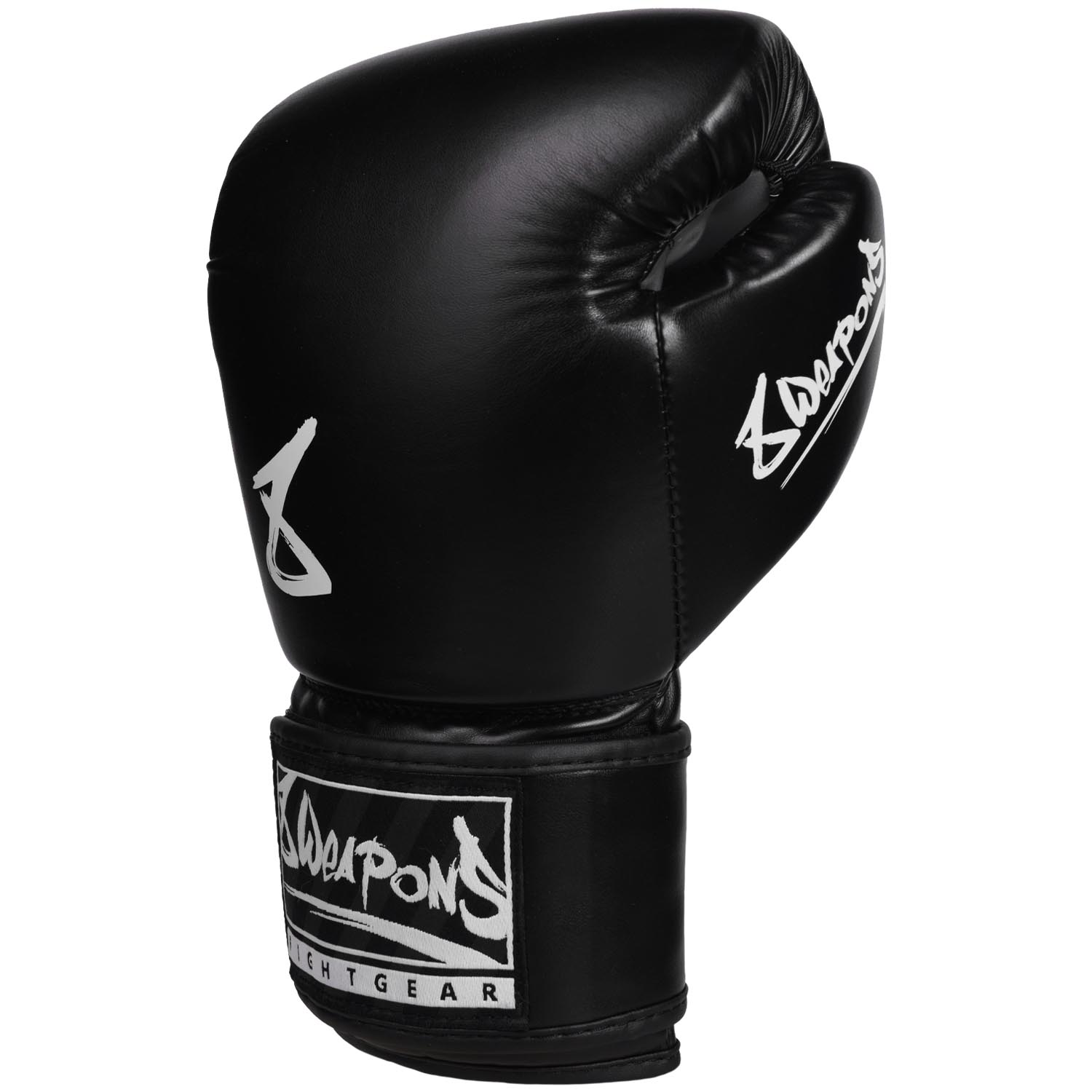 8 WEAPONS Boxing Gloves, Pure, black-white, 14 Oz