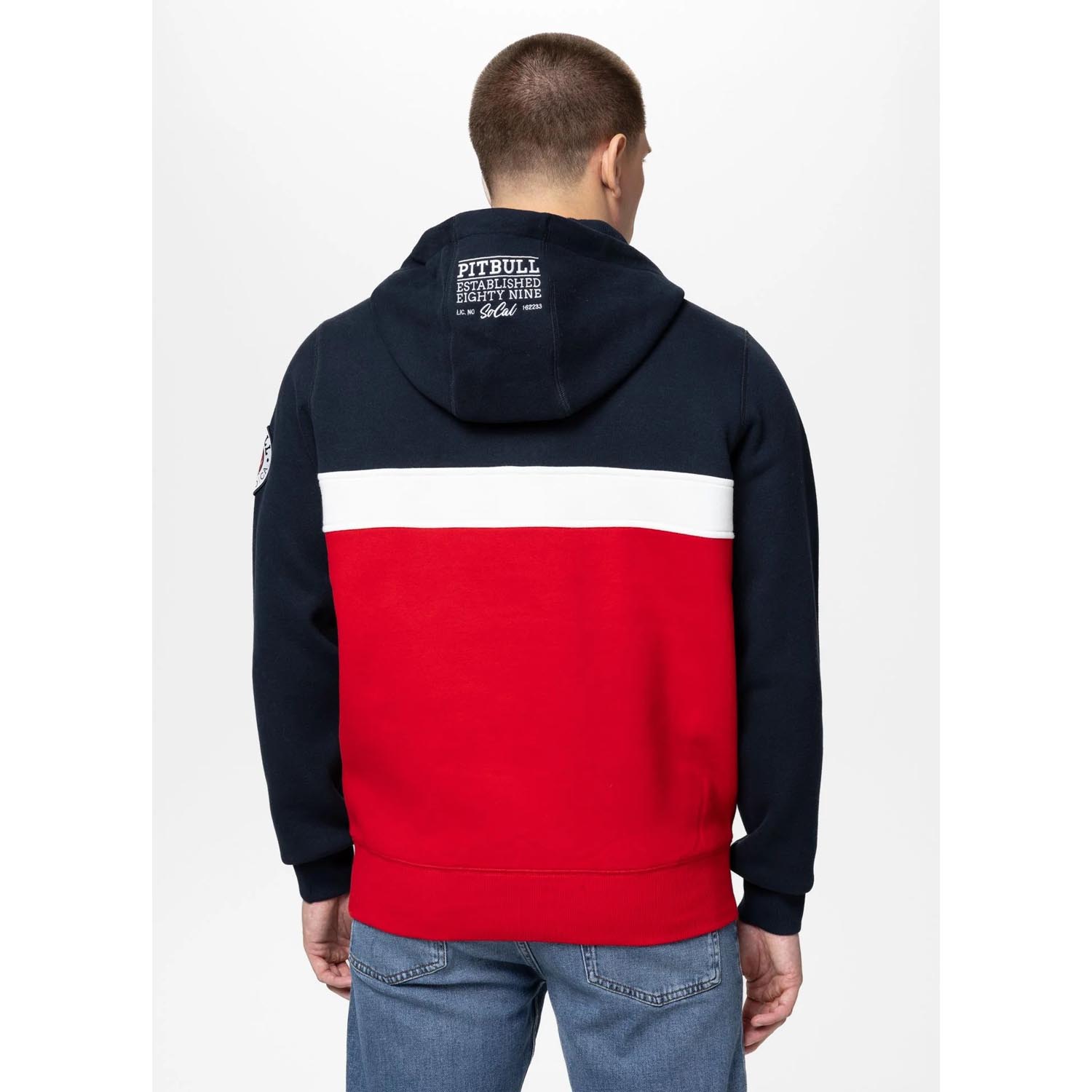 Pit Bull West Coast Hoody, Gibson, navy-red, XXXL