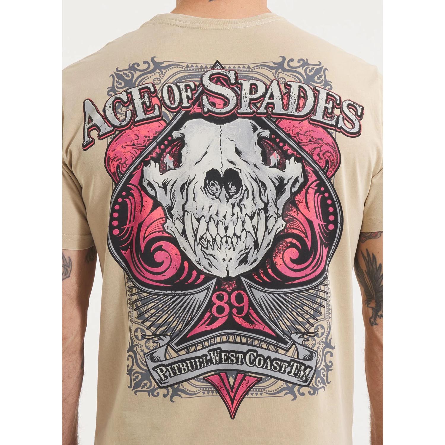 Pit Bull West Coast T-Shirt, Ace Of Spades 2, sand, XXXL