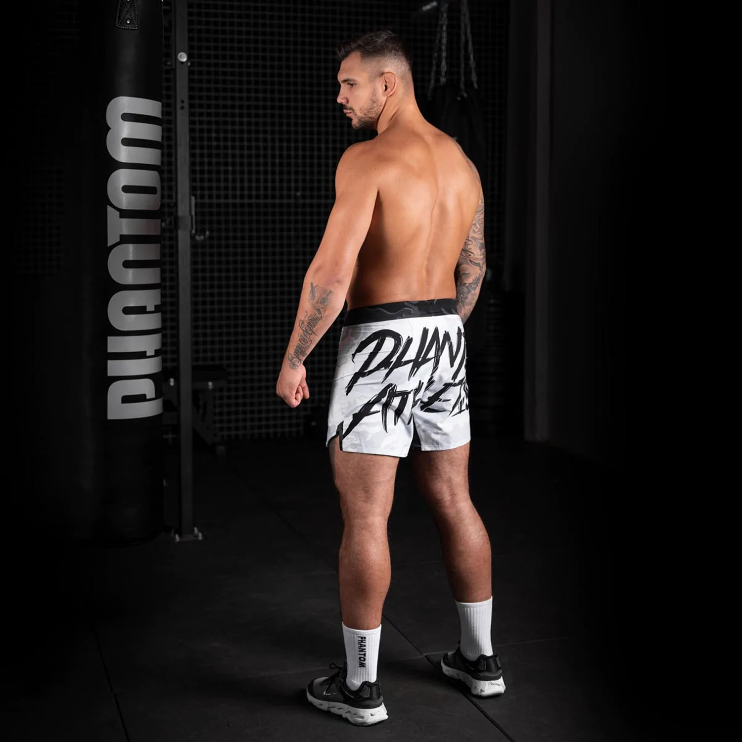 Phantom Athletics MMA Fight Shorts, Flex, S Boxed, white, XL